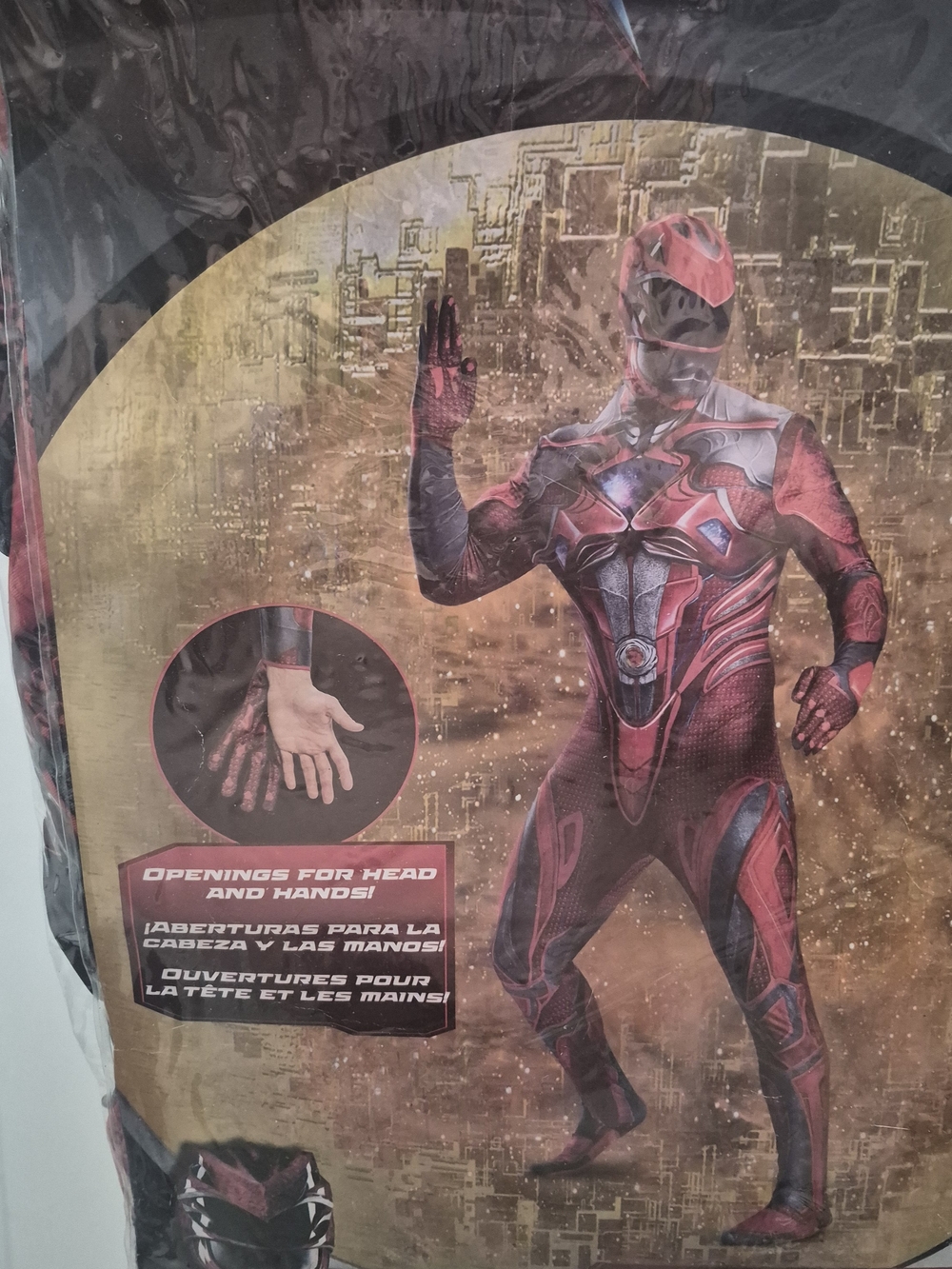 New Size Medium (38-40) Power Ranger Red Ranger Adult Costume - Picture 3 of 5
